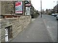 Location of milestone, Huddersfield Road, Wyke