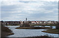 View of the White Church, across Fairhaven Lake, Lytham St Annes