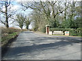 Hallgreen Lane near Somerford Booths Hall