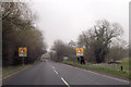 A456 bend from Monks Bridge