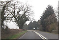 A429 just north of entrance to Kemble airfield