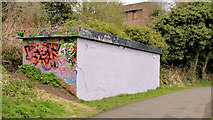 J3470 : Graffiti, Lagan towpath, Belfast (April 2013) by Albert Bridge