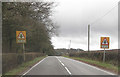 Crossroads at Pound Farm ahead