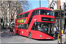 TQ2879 : New Bus For London at Buckingham Palace Road by Oast House Archive