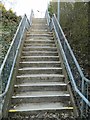 Poetic steps to Halewood Station