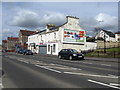 Shops on the fringes of Airdrie town centre