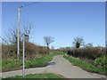 Country lane near Fingringhoe, Essex