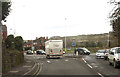 Roundabout at entrance to Pen Mill trading estate