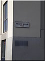 Street sign for Percy Road