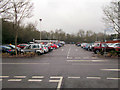 Tesco car park at Blandford St Mary