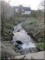 The Burn Downstream from Lindean  Farmyard