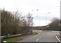 Hocombe Road at roundabout by the M3