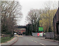 Old railway bridge at Wickham over A334