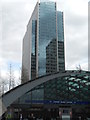 Office block behind Jubilee Line Station, Canary Wharf