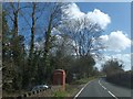 Phonebox on A466 south of Buckholt Wood