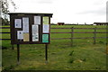 Village notices and paddock