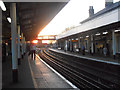 Sunset at Staines railway station