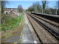 View from the end of one of the platforms at Halling station