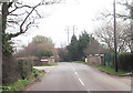 Arnewood Bridge Road at railway bridge