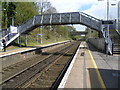 The footbridge at West Malling for Kings Hill station