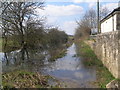 A very wet public footpath near Toulston