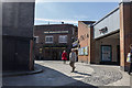 Access road to the Famous Cock public house, Highbury Corner, London