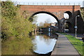 Railway bridge over the Worcester and Birmingham Canal