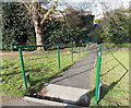 Ramp leading to a stream footbridge, Slough