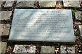 Plaque on the Cublington Spinney memorial