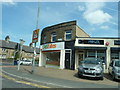 Shops on the corner of Park Road and Blackmoorfoot Road