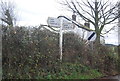 Road sign, Luton Cross