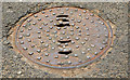 J4180 : Adams "Conical" manhole cover, Cultra (1) by Albert Bridge