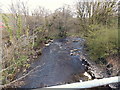 Rhymney River upstream from High Street, Pengam