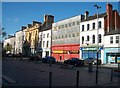 Shops in the semi-pedestrianised Hill Street