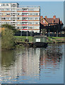 Houseboat and reflections