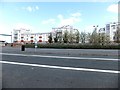 Flats overlooking the waiting area for the Torpoint ferry