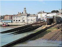 TR3864 : The Clock House and boat builders' slipways, Ramsgate Harbour by Mike Quinn
