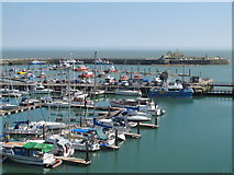 TR3864 : Ramsgate Marina, Royal Harbour and East Pier by Mike Quinn