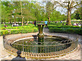 Fountain in Greenwich Park herb garden