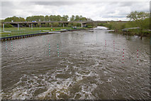 TL1697 : Orton Sluice, River Nene by David P Howard