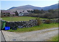 Nebo houses and a mountain backdrop