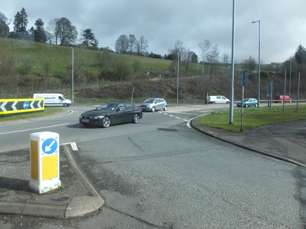 Dunglass Roundabout © Barbara Carr :: Geograph Britain and Ireland