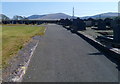 Road through a Llanllyfni cemetery