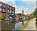 SJ9398 : Private moorings on the Ashton Canal by Gerald England