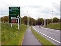 Melrose Way (Alderley Edge Bypass) Approaching Nether Alderley Roundabout