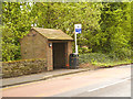 SJ8475 : Nether Alderley, Bus Stop on Congleton Road by David Dixon