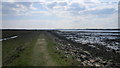 Sea wall footpath