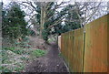 Footpath, edge of Tonbridge