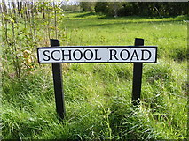TM3887 : School Road sign by Geographer