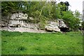 SK5489 : Limestone Crags, Roche Abbey Valley by Paul Buckingham